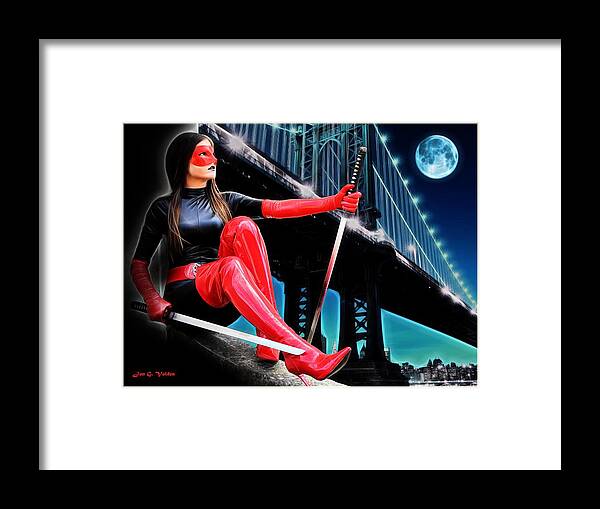 Fantasy Framed Print featuring the painting Hero At Rest by Jon Volden