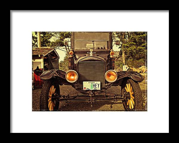 Model T Ford Truck Framed Print featuring the photograph Hey A Model T Ford Truck by Thom Zehrfeld