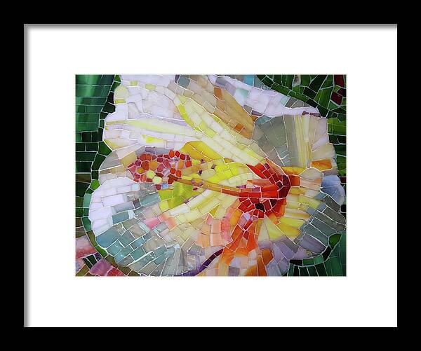 Hibiscus Framed Print featuring the mixed media Hibiscus #1 by Adriana Zoon