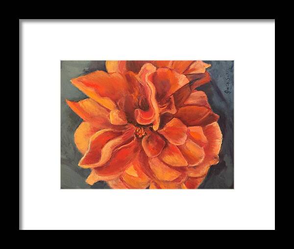 Flower Framed Print featuring the painting Hibiscus by Gloria Smith