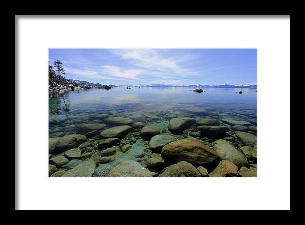 Winter Framed Print featuring the photograph Hidden Beach..North Lake Tahoe by Sean Sarsfield