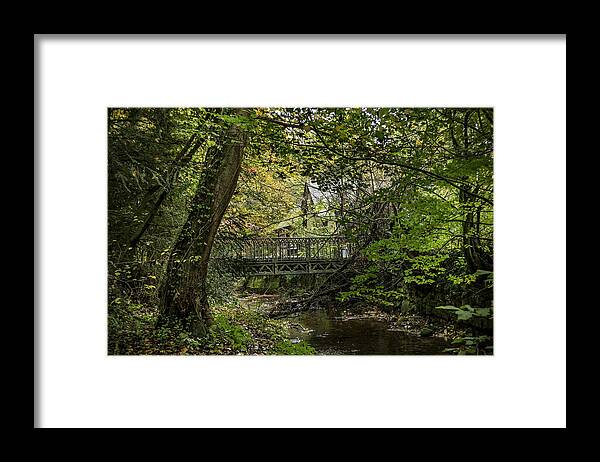 Season Framed Print featuring the photograph Hidden Bridge at Offas Dyke by Spikey Mouse Photography