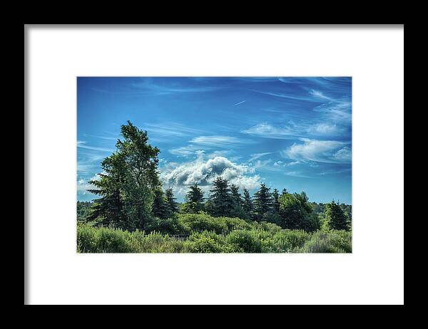 Clouds Framed Print featuring the photograph Hidden Rails by Guy Whiteley