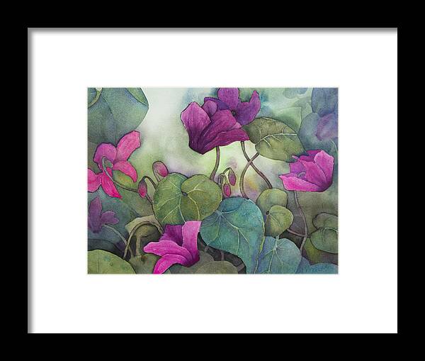 Giclee Framed Print featuring the painting Hidden Things by Lisa Vincent