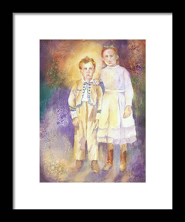 Family Framed Print featuring the painting Hidden Treasures by Tara Moorman