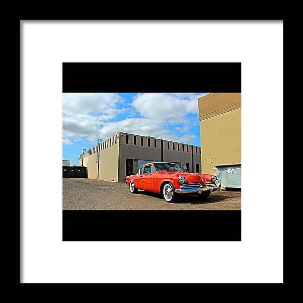Backalley Framed Print featuring the photograph Hiding In The Back Alley. #studebaker by Vadim Shamilov