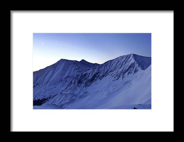 All Rights Reserved Framed Print featuring the photograph High Country Twilight Panorama - Triptych Left by Mike Berenson