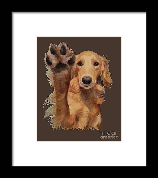 Noewi Framed Print featuring the painting High Five - apparel by Jindra Noewi