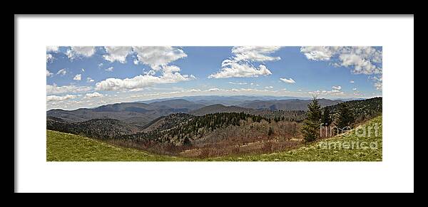 Panarama Framed Print featuring the photograph High Point Blue Ridge by Eric Liller
