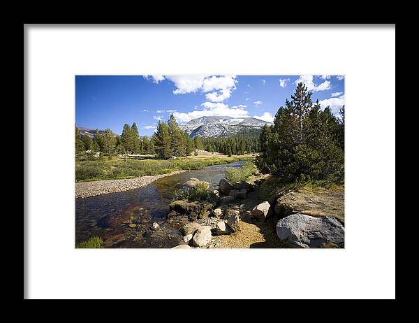 High Sierras Framed Print featuring the photograph High Sierras Stream by Bonnie Bruno