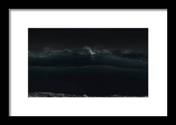 High Surf Framed Print featuring the photograph High Surf by Darius Aniunas