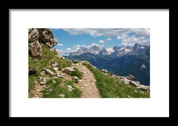 Landscape Framed Print featuring the photograph Hirzelsteig, South Tyrol by Andreas Levi