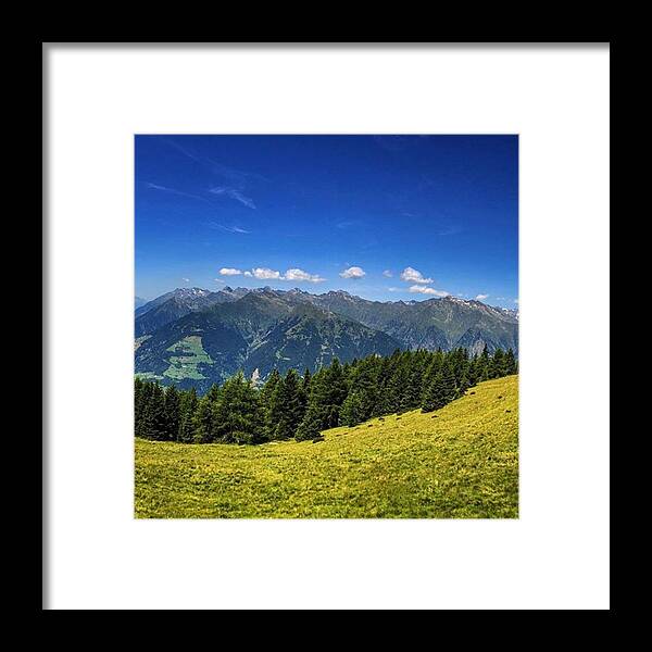 Alps Framed Print featuring the photograph #hirzer #valpassiria #altoadige by Luisa Azzolini