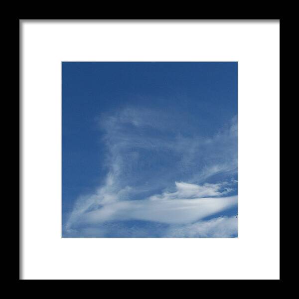 Clouds Framed Print featuring the photograph His Face by Laurie Kidd