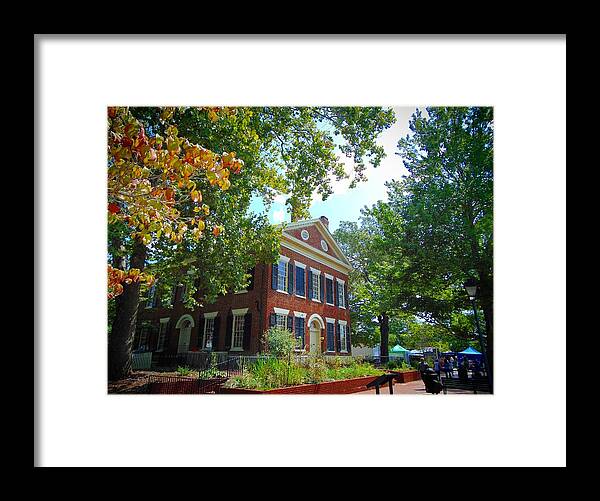 Historic Framed Print featuring the photograph Historic Dahlonega Georgia Courthouse by Richie Parks
