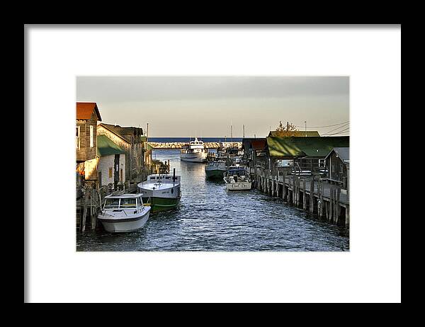 Docks Framed Print featuring the photograph Historic Fishtown Docks by Richard Gregurich