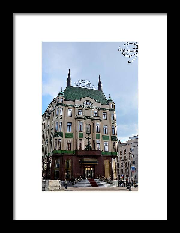 Hotel Framed Print featuring the photograph Historic Hotel Moskva Moscow in central Belgrade Serbia by Imran Ahmed