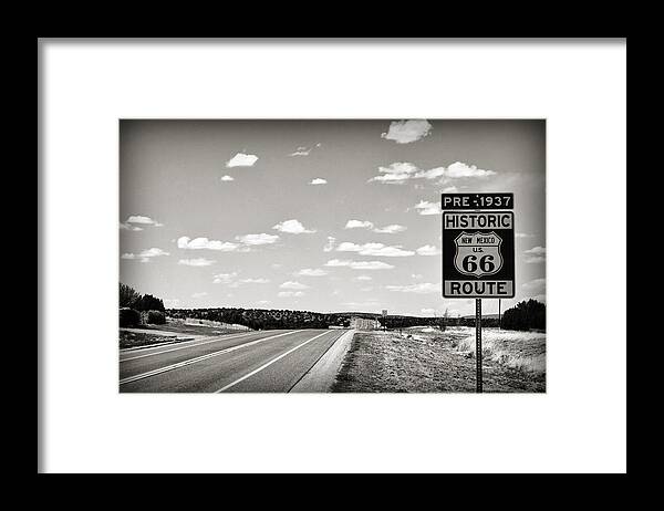 Artist Framed Print featuring the photograph Historic Route 66 by Patricia Montgomery