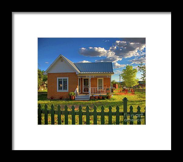 Landscape Framed Print featuring the photograph Historic Tombstone in Arizona by Charlene Mitchell