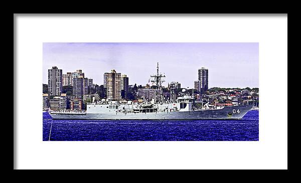 Hmas Framed Print featuring the photograph HMAS Darwin FFG 04 by Miroslava Jurcik