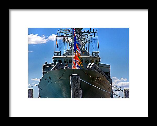 Hmas Parramatta Framed Print featuring the photograph HMAS Parramatta FFH 154 Closest by Miroslava Jurcik