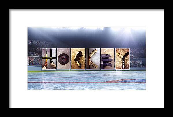 Alphabet Alphabet Photography Framed Print featuring the photograph Hockey by David Matthews
