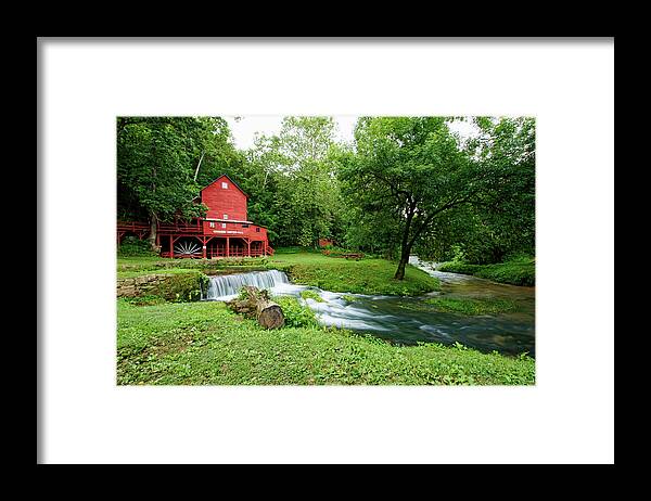 Hodgson Framed Print featuring the photograph Hodgson Water Mill and Spring by Cricket Hackmann
