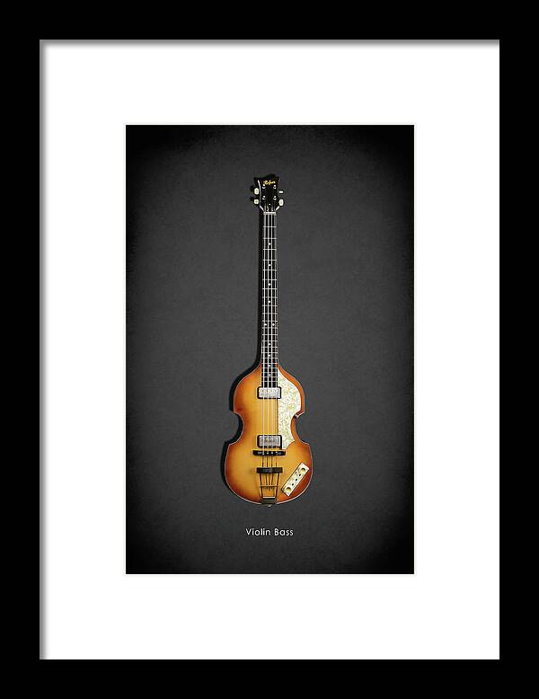 Hofner Violin Bass Framed Print featuring the photograph Hofner Violin Bass 62 by Mark Rogan