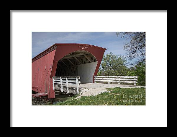 Architecture Framed Print featuring the photograph Hogback Covered Bridge 3 by Teresa Wilson