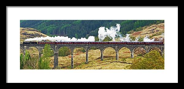 Harry Potter Framed Print featuring the photograph Hogwart express Glenfinnan viaduct by Charles Hutchison