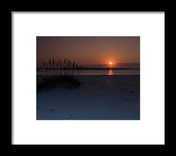 Sunrise Framed Print featuring the photograph Holden Beach Sunrise 1 by Alan Raasch
