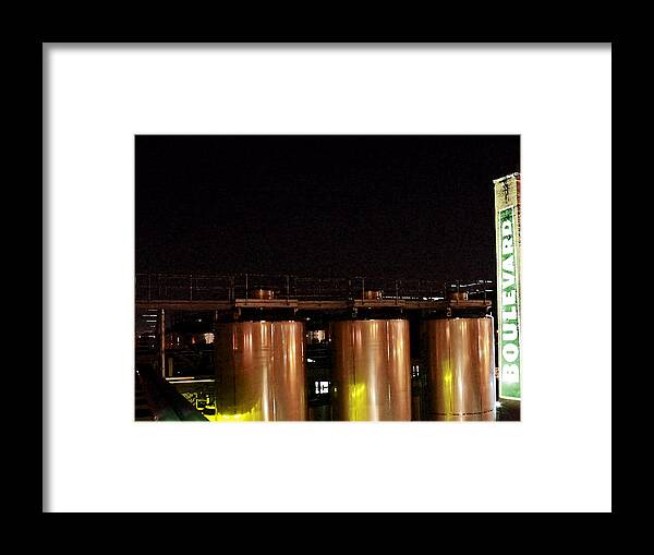 Kansas City Framed Print featuring the photograph Holding Tanks by Angie Rayfield