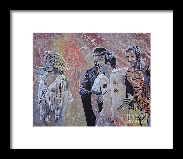 The Who Framed Print featuring the painting Holding Up The Moon by Stuart Engel