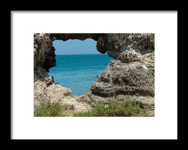 Hole Framed Print featuring the photograph Hole in Rock by Rita Tortorelli