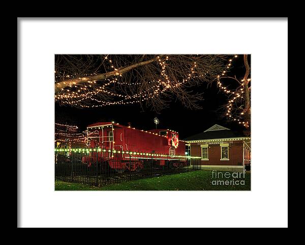 Christmas Framed Print featuring the photograph Holiday Caboose by Dennis Hedberg