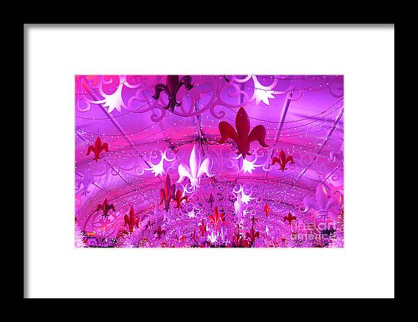 Holiday Framed Print featuring the photograph Holiday Fleur De Lis by Jeanne Woods