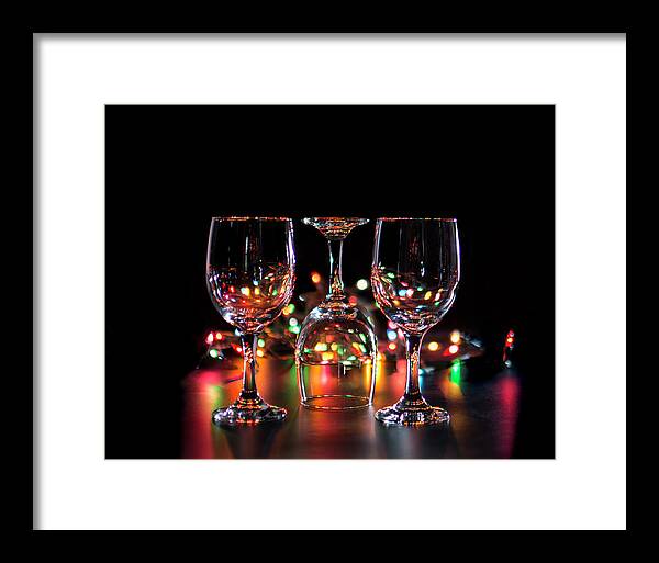 Holiday Framed Print featuring the photograph Holiday Glass by Deborah Ritch