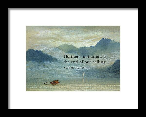 Landscape Framed Print featuring the painting Holiness, Not Safety by Lilias Trotter