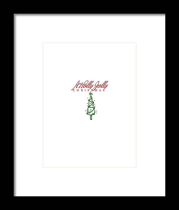 Christmas Framed Print featuring the digital art Holly Jolly Christmas by Judy Hall-Folde