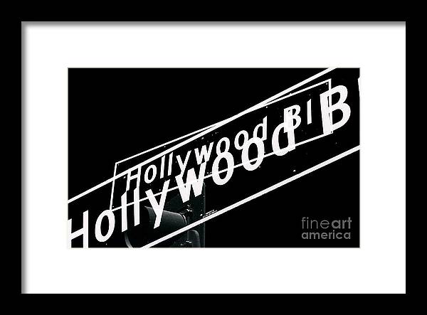 Hollywood Boulevard Two Times Framed Print featuring the photograph Hollywood Boulevard Two Times by John Rizzuto
