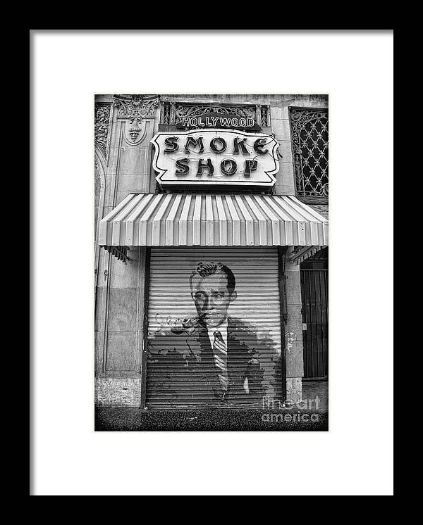 Hollywood Framed Print featuring the photograph Hollywood Smoke Shop by Norma Warden