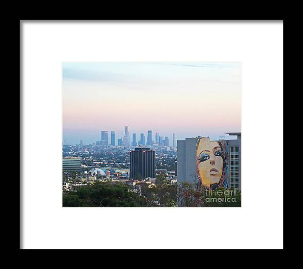Hollywood Hills Framed Print featuring the photograph Hollywood View from Yamashiro's by Cheryl Del Toro