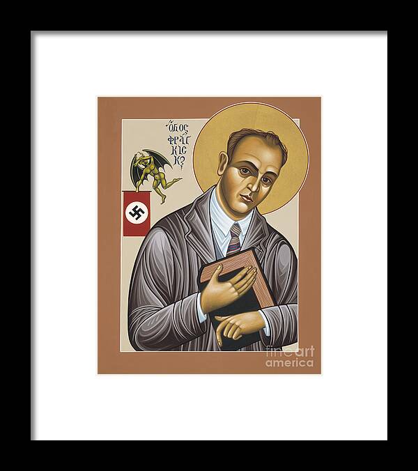 Holy Blessed Martyr Franz Jagerstatter Framed Print featuring the painting Holy Blessed Martyr Franz Jagerstatter 049 by William Hart McNichols