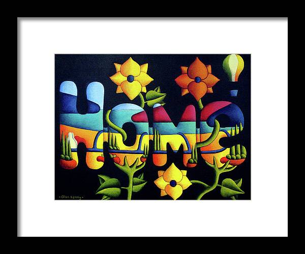 Home Framed Print featuring the painting Home by Alan Kenny