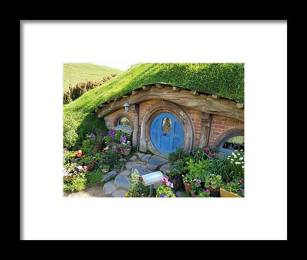 Photograph Framed Print featuring the photograph Home Sweet Hobbit by Richard Gehlbach