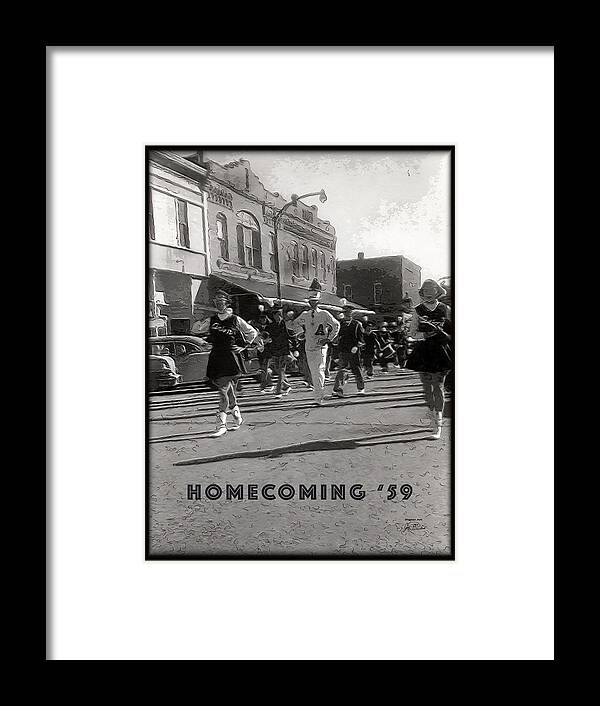 Nostalgia Framed Print featuring the digital art Homecoming 1959 by Joe Paradis