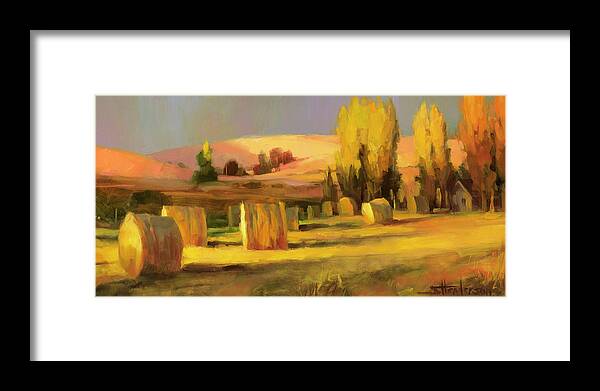 Country Framed Print featuring the painting Homeland 3 by Steve Henderson
