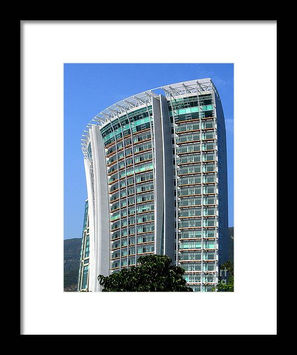 Hong Kong Framed Print featuring the photograph Hong Kong Architecture 81 by Randall Weidner