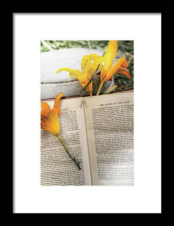 Sharon Popek Framed Print featuring the photograph Honor of Name Lily by Sharon Popek