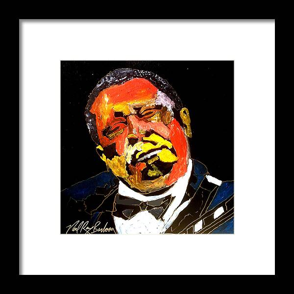 Bb King Framed Print featuring the painting Honoring The King 1925-2015 by Neal Barbosa